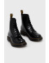 Dr. Martens Кожени кубинки 1460 дамски в черно с равна подметка - Pepit.bg