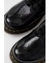 Dr. Martens Кожени кубинки 1460 дамски в черно с равна подметка - Pepit.bg