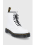 Dr. Martens Кожени кубинки 1460 Bex дамски в бяло с равна подметка - Pepit.bg