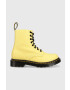 Dr. Martens Кожени кубинки 1460 Pascal в жълто с равна подметка DM30689708 - Pepit.bg