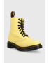 Dr. Martens Кожени кубинки 1460 Pascal в жълто с равна подметка DM30689708 - Pepit.bg