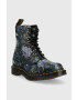 Dr. Martens Кожени кубинки 1460 Pascal в тъмносиньо с платформа - Pepit.bg