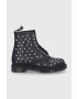 Dr. Martens Кожени кубинки 1460 Stud дамски в черно с равна подметка - Pepit.bg