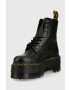 Dr. Martens Кожени кубинки 1460 Pascal Max в черно с платформа - Pepit.bg