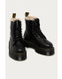 Dr. Martens Кожени кубинки Jadon Fur Lined в черно с платформа с изолация 25637001 - Pepit.bg