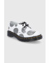 Dr. Martens Кожени половинки обувки 1461 дамски в бяло с равна подметка - Pepit.bg