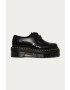 Dr. Martens Кожени половинки обувки 1461 Quad в черно с платформа - Pepit.bg