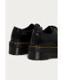 Dr. Martens Кожени половинки обувки 1461 Quad в черно с платформа - Pepit.bg