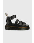 Dr. Martens Кожени сандали Clarissa II Quad в черно с платформа - Pepit.bg