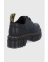 Dr. Martens Половинки обувки Audrick 3-Eye Shoe дамски в черно с равна подметка - Pepit.bg