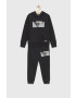 EA7 Emporio Armani Детски памучен анцуг в черно - Pepit.bg