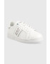 EA7 Emporio Armani Кожени маратонки Classic Perf в бяло - Pepit.bg