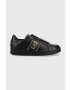 EA7 Emporio Armani Кожени маратонки Classic Perf в черно - Pepit.bg