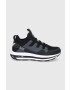 EA7 Emporio Armani Обувки в черно с платформа - Pepit.bg