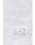 EA7 Emporio Armani Памучна тениска в бяло - Pepit.bg