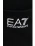 EA7 Emporio Armani Панталони мъжки в черно с принт - Pepit.bg