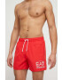 EA7 Emporio Armani Плувни шорти в червено - Pepit.bg