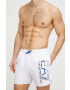 EA7 Emporio Armani Плувни шорти в бяло - Pepit.bg