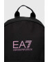 EA7 Emporio Armani Раница в черно малък размер с принт - Pepit.bg