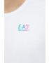 EA7 Emporio Armani Суичър в бяло с принт - Pepit.bg