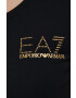 EA7 Emporio Armani Тениска дамска в черно - Pepit.bg