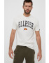 Ellesse Памучна тениска в бежово с принт - Pepit.bg