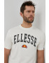 Ellesse Памучна тениска в бежово с принт - Pepit.bg