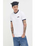 Ellesse Памучна тениска в бяло с апликация - Pepit.bg