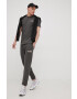 Ellesse Памучна тениска в сиво с апликация - Pepit.bg