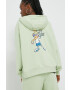 Ellesse Суичър X Looney Tunes в зелено с принт - Pepit.bg