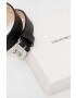 Emporio Armani Кожен колан мъжки в черно - Pepit.bg