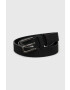 Emporio Armani Кожен колан мъжки в черно - Pepit.bg