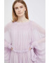 Emporio Armani Рокля в лилаво къс модел разкроен модел - Pepit.bg