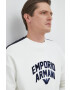 Emporio Armani Суичър в бяло с десен - Pepit.bg