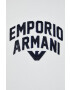 Emporio Armani Суичър в бяло с десен - Pepit.bg