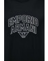 Emporio Armani Тениска в черно с апликация - Pepit.bg