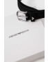 Emporio Armani Велурен колан в черно - Pepit.bg