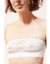 Etam Сутиен в бяло от дантела с изчистен дизайн - Pepit.bg