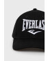 Everlast Памучна шапка в черно с апликация - Pepit.bg