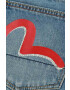 Evisu Дънки Graffiti Daruma Pocket Printed Jeans в синьо 2ESHTM3JE12517CT INDIGO MID TONE - Pepit.bg