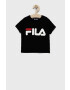 Fila Детска тениска в бяло с изчистен дизайн - Pepit.bg