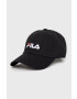 Fila Памучна шапка в черно с апликация - Pepit.bg