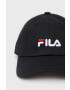 Fila Памучна шапка в черно с апликация - Pepit.bg