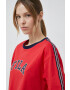 Fila Памучна тениска x Hailey Bieber в червено - Pepit.bg