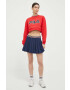 Fila Пола x Hailey Bieber в тъмносиньо къс модел разкроен модел - Pepit.bg