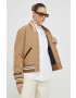 Filling Pieces Вълнено яке бомбър Varsity Jacket в кафяво с преходна изолация 81422209985 - Pepit.bg