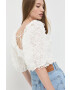 For Love & Lemons Блуза в червено с десен - Pepit.bg