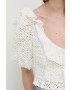 For Love & Lemons Блуза в червено с десен - Pepit.bg