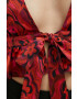For Love & Lemons Блуза в червено с десен - Pepit.bg