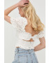 For Love & Lemons Ленен топ - Pepit.bg